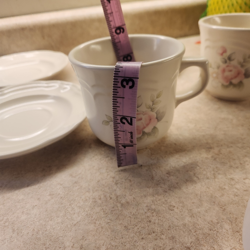 Pfaltzgraff White and Pink Floral Mug Set Of 3 - Picture 9 of 13